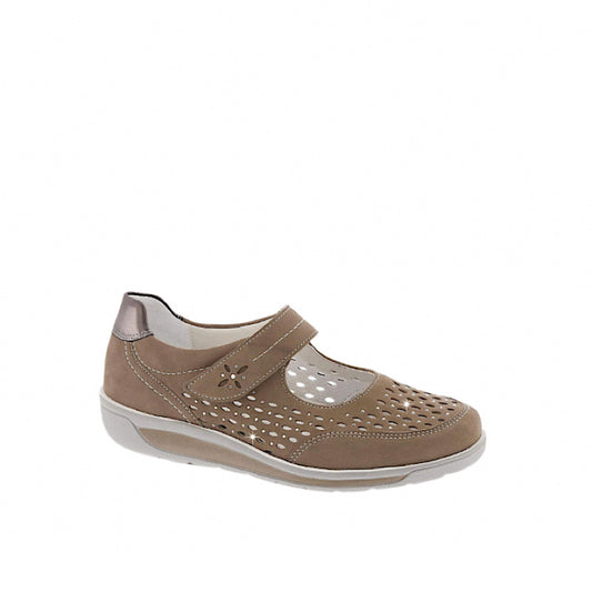 Ara 12-31019 shoes in taupe suede.