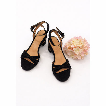 Sandales Vionic Rosabel en suède noir.