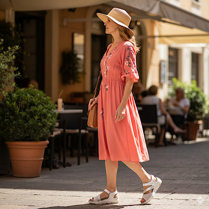Walking sandals in white, grey and silver leather.