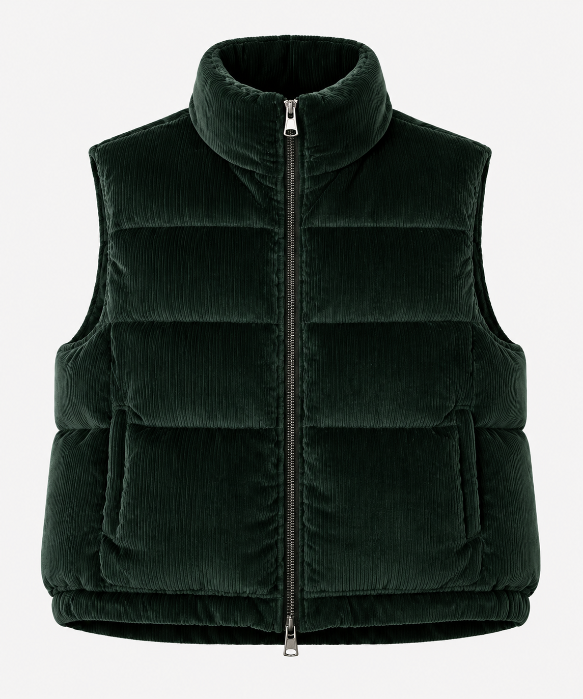 Gilet en velours côtelé - vert forêt