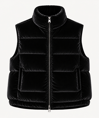 Gilet en velours - noir