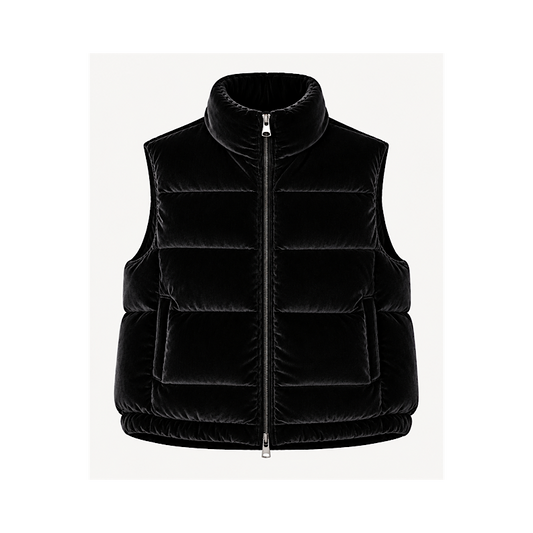 Gilet en velours - noir