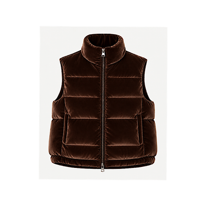 Gilet en velours - brun