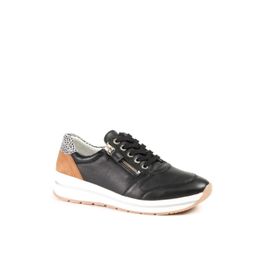 Portofino AP9055 shoes in black leather.