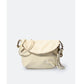 Ivory colored leather handbag. Made in Italy.