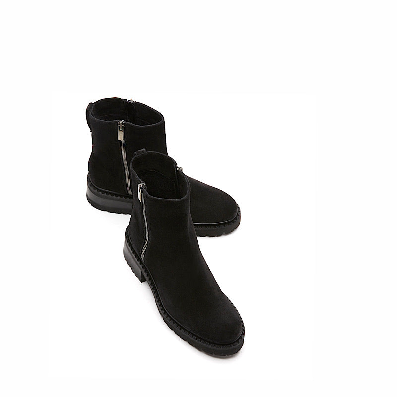 La Canadienne Crew daim noir.