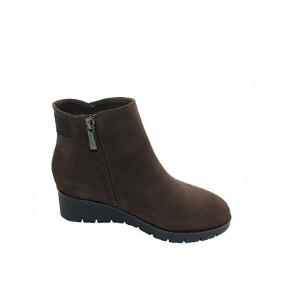 Bottes Valdini Vera en daim chocolat.