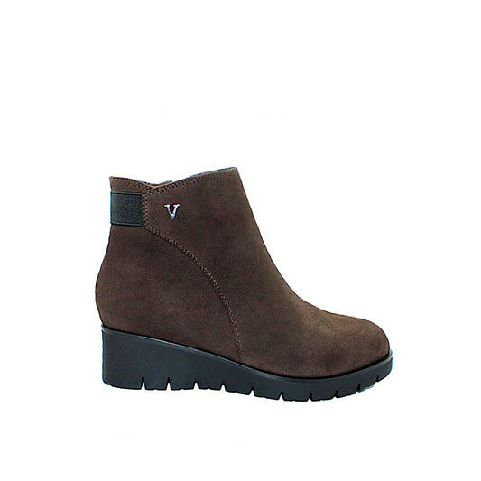 Bottes Valdini Vera en daim chocolat.