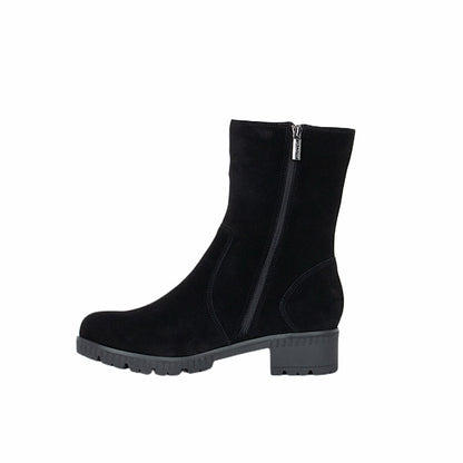 Bottes Valdini Iris, en daim noir imperméable.