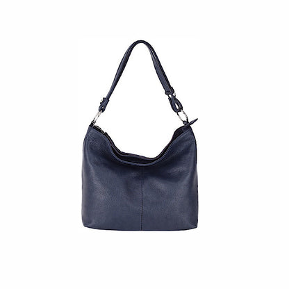 Sac marine en cuir nappa.