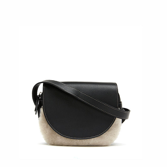 Morris sac brun bandoulière en mouton, La Canadienne.