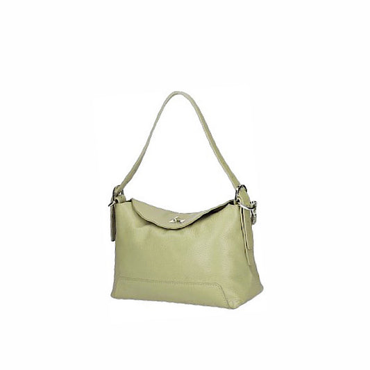 Sac en cuir vert sauge.