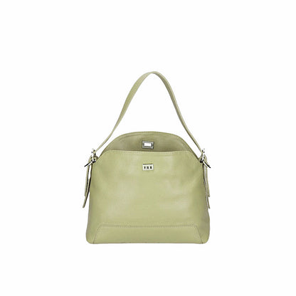 Sac en cuir vert sauge.