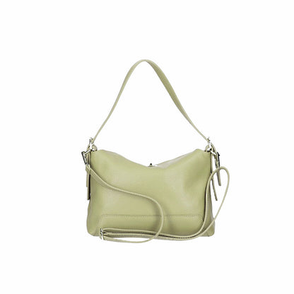 Sac en cuir vert sauge.