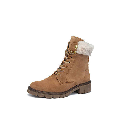 Bottines Ara Dover en suède cognac — 12-23132-09