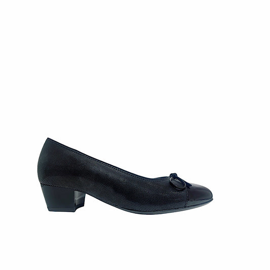 Chaussures Ara 12-43503 cuir verni/cuir noir.