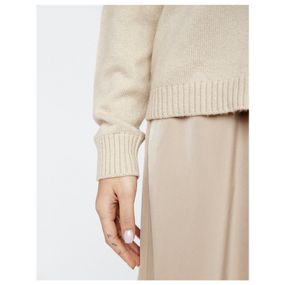 Cardigan en mélange de cachemire – taupe – vue 3
