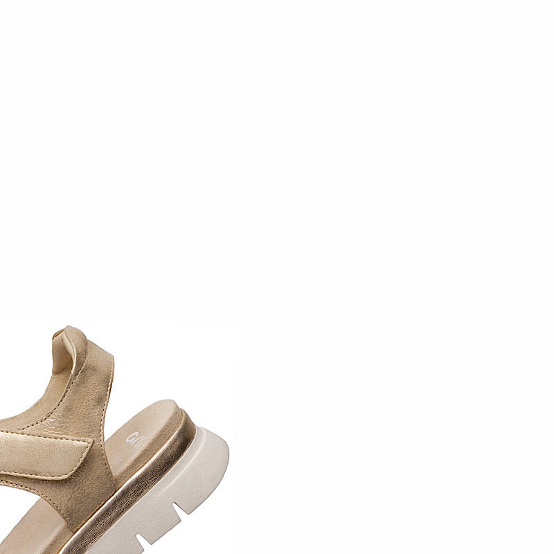 Sandales Ara en cuir ivoire et daim beige