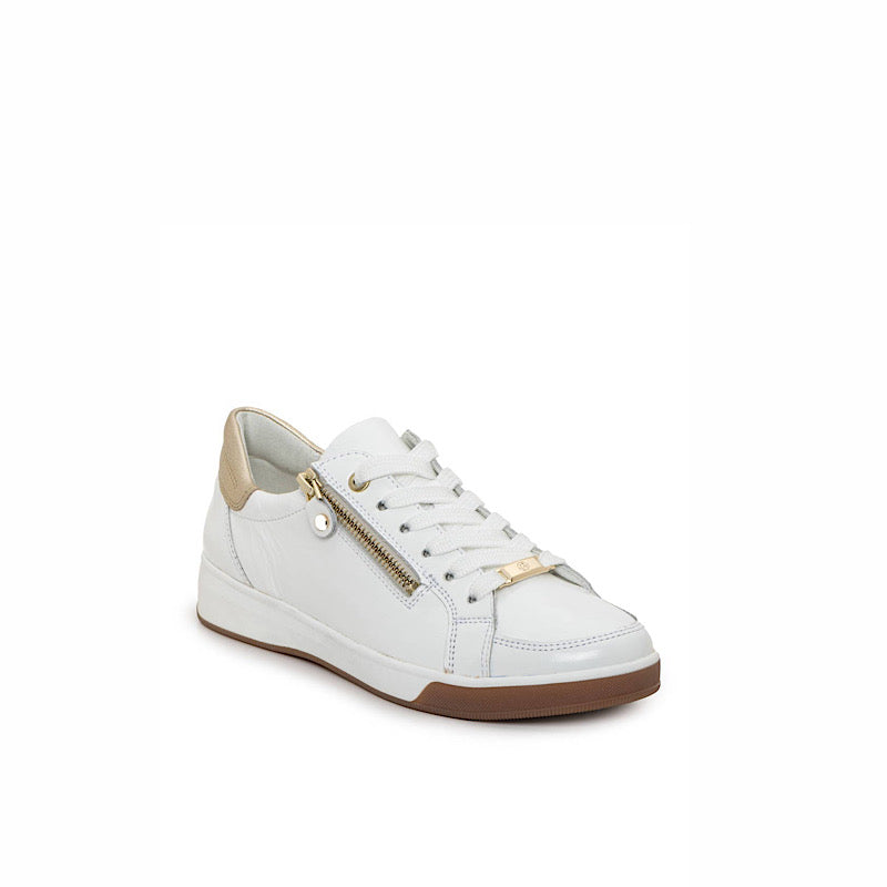 Chaussures Ara en cuir verni blanc