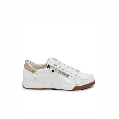 Chaussures Ara en cuir verni blanc