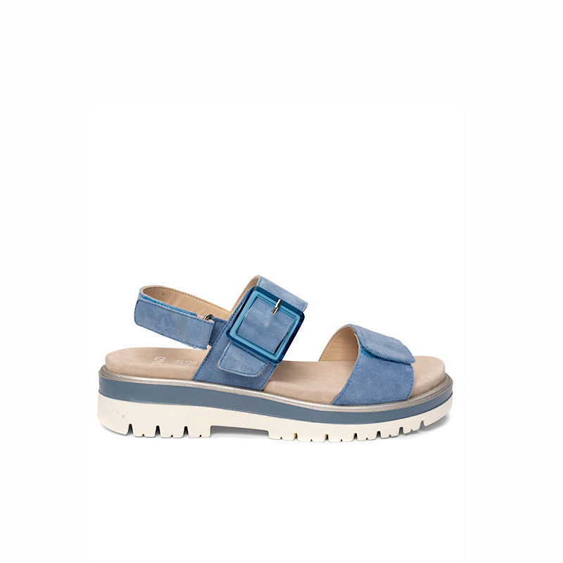 Sandales Ara en daim bleu