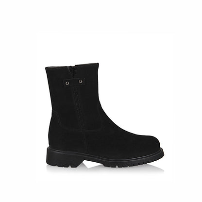 Bottillon La Canadienne Hogan, en suède, doublé de mouton.