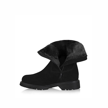 Bottillon La Canadienne Hogan, en suède, doublé de mouton.