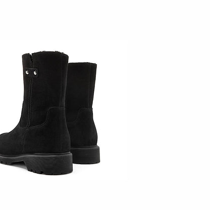 Bottillon La Canadienne Hogan, en suède, doublé de mouton.