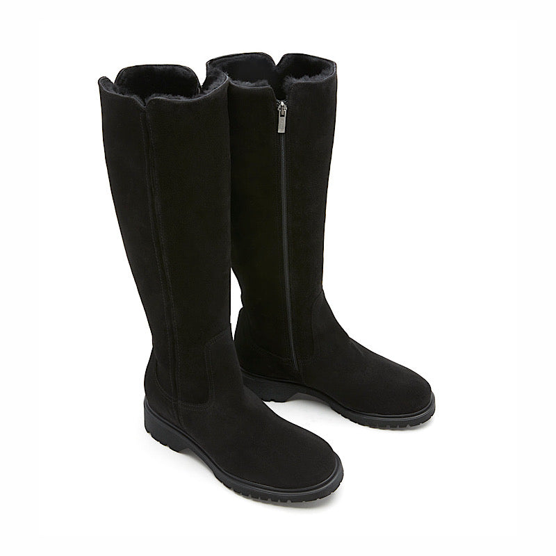 Bottes La Canadienne Harry, en suède, doublé de mouton.