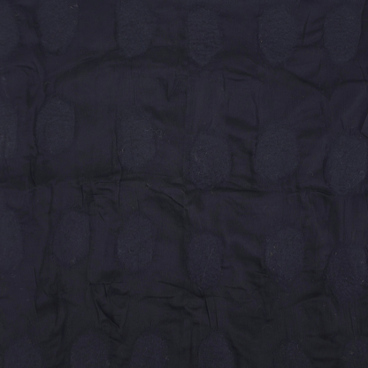 Écharpe feutrée noire à pois noirs – vue 4