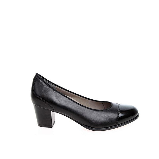 Chaussures Ara 12-42522 en cuir et bout verni noir. - Boutique Prestige