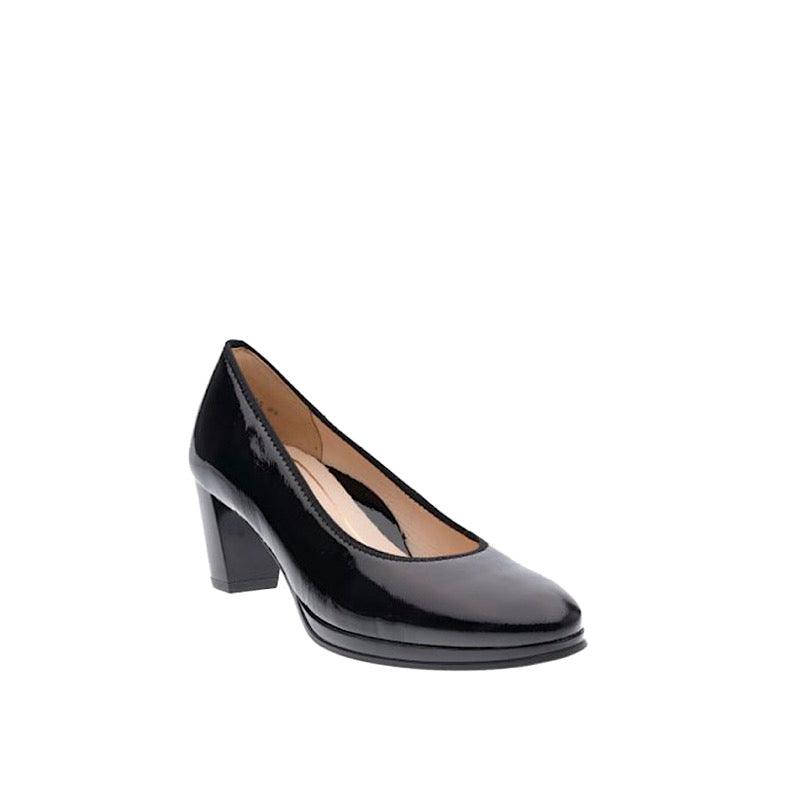 Chaussures Ara type Escarpins 12-23436 en cuir verni noir. - Boutique Prestige