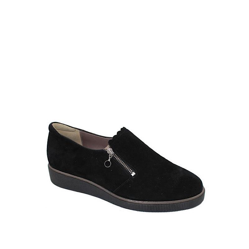 Chaussures Bella Comforto style Mara en suède noir. - Boutique Prestige