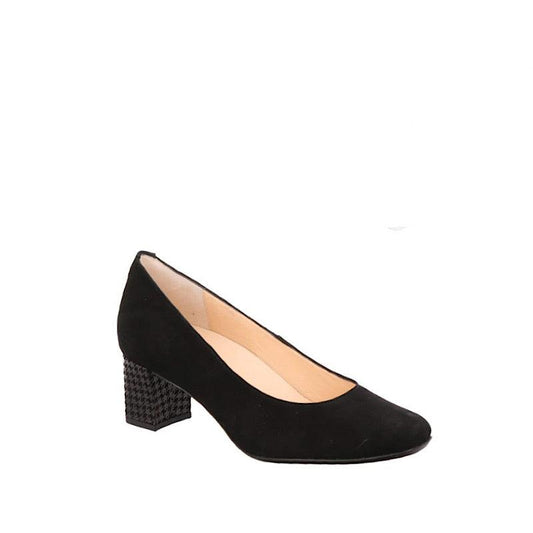 Chaussures Hassia Malaga, suède noir. - Boutique Prestige