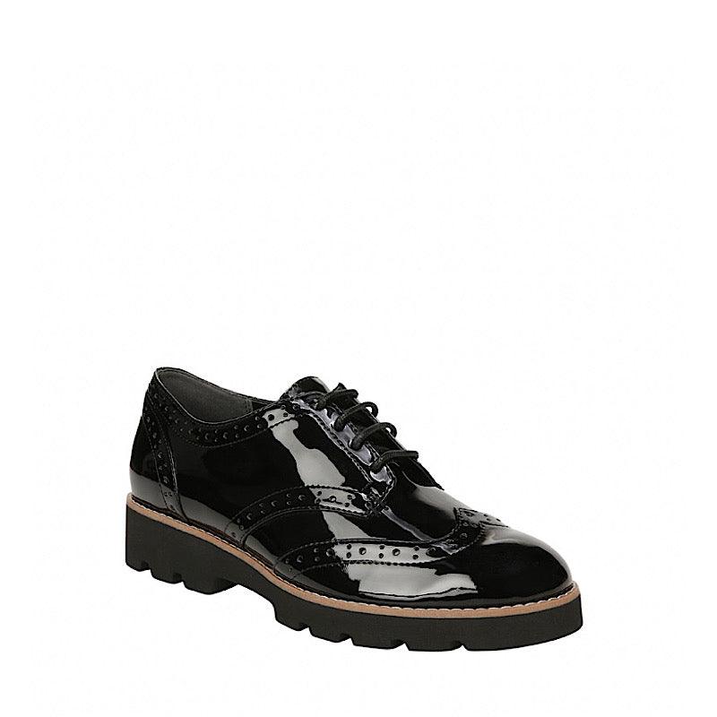 chaussures Vionic Alfina cuir verni noir- Boutique Prestige 