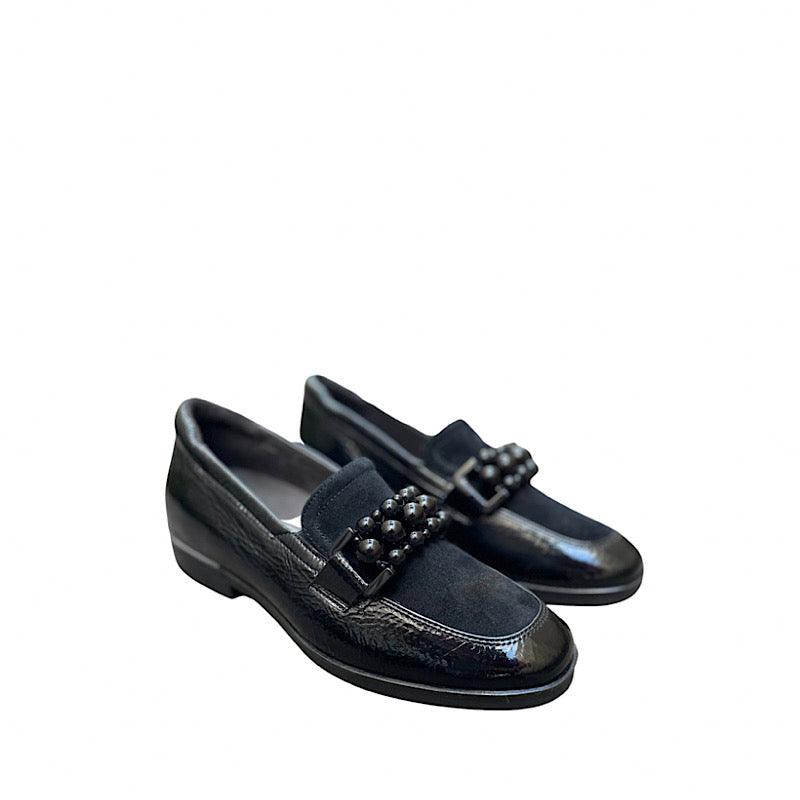 Chaussures Softwaves type flâneur en noir. - Boutique Prestige