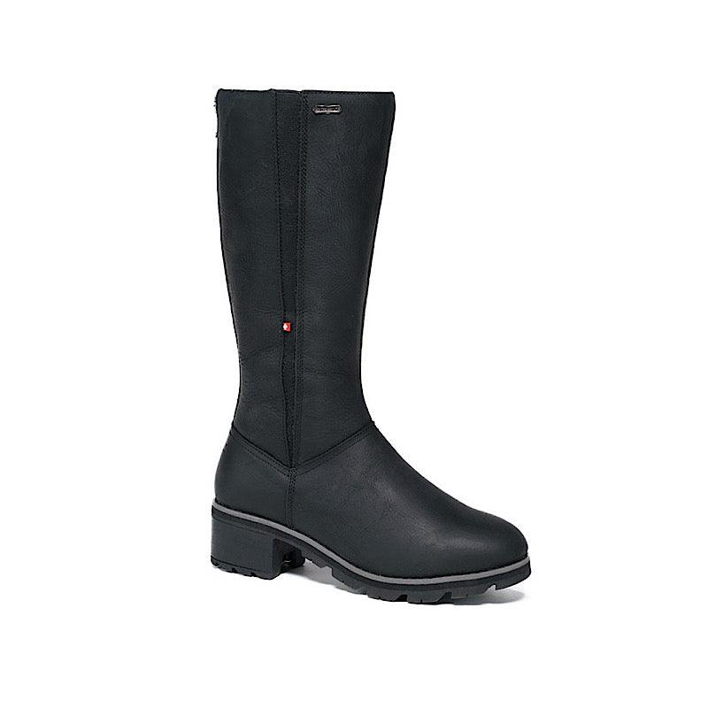 Bottes Nexgrip en cuir noir. (Ice Bella Hi).