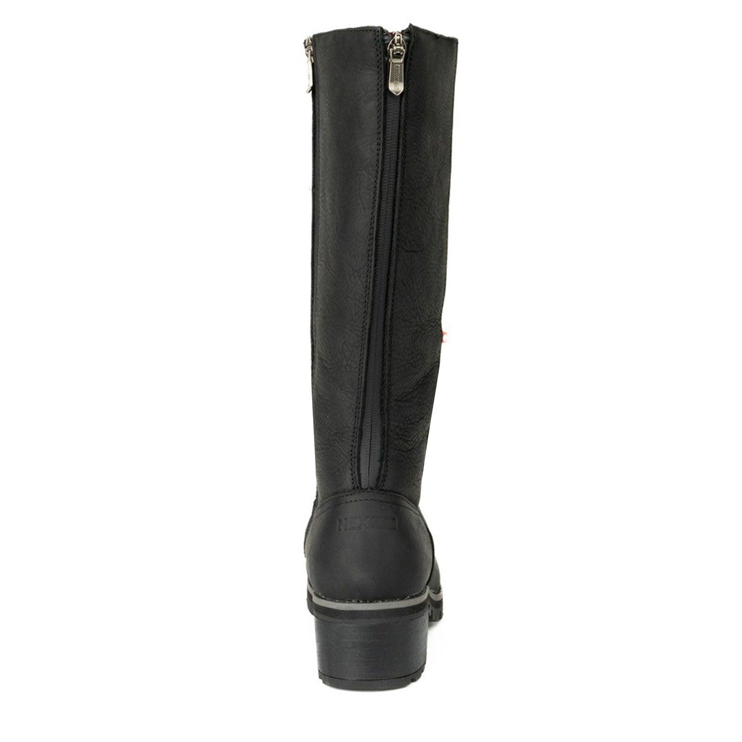 Nexgrip boots in black leather. (Ice Bella Hi). – Boutique Prestige