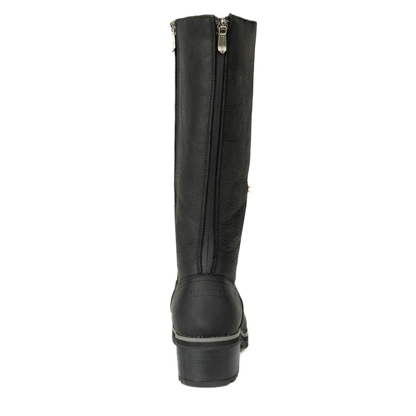 Bottes Nexgrip en cuir noir. (Ice Bella Hi).