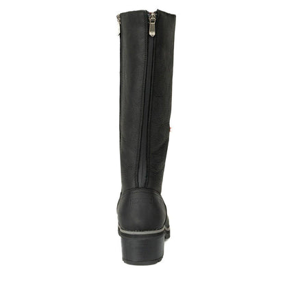 Bottes Nexgrip en cuir noir. (Ice Bella Hi).
