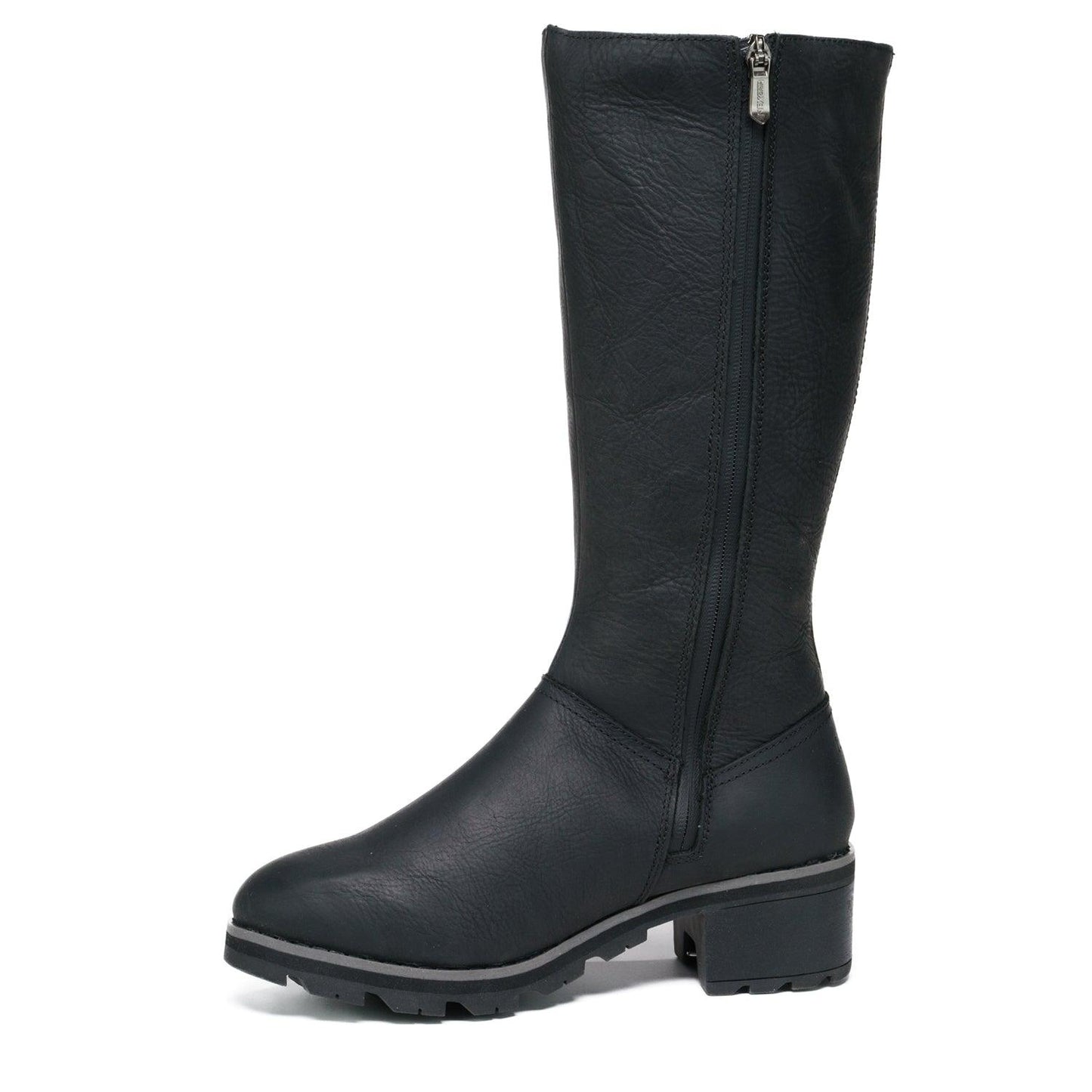 Bottes Nexgrip en cuir noir. (Ice Bella Hi).