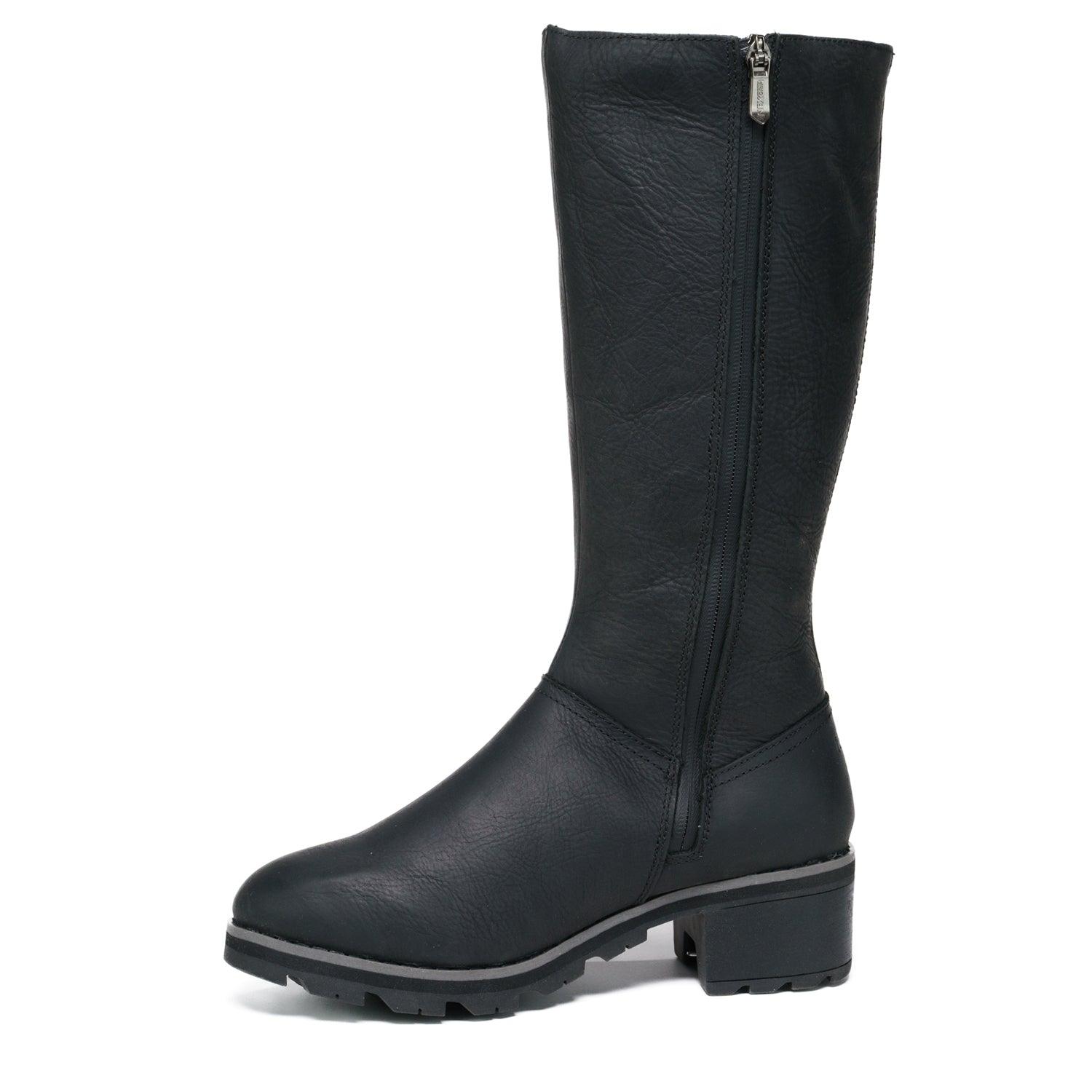 Bottes Nexgrip en cuir noir. (Ice Bella Hi).