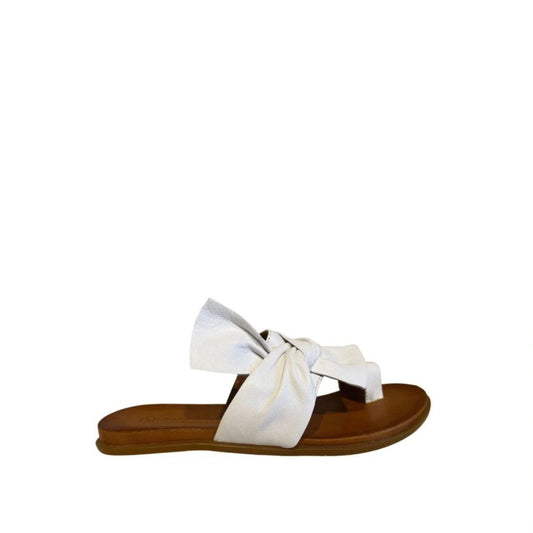 Sandales en cuir blanc 162 - Boutique Prestige