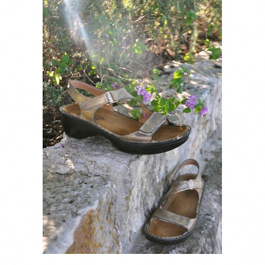 Sandales Naot style Faso, couleur cuivre - Boutique Prestige